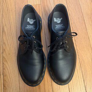 Dr. Martens Vegan 1461 Smooth Leather Oxford Shoes in Black Size 7